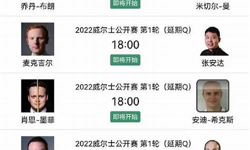 威尔士公开赛赛程2021_威尔士公开赛赛程安排